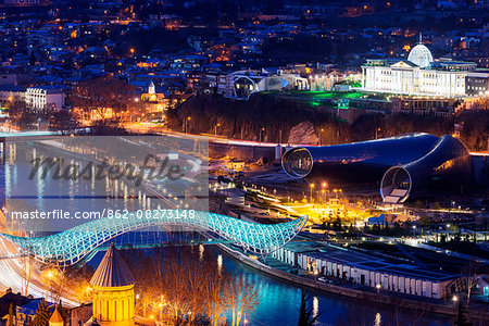 Eurasia, Caucasus region, Georgia, Tbilisi, city view (will add details after edit)