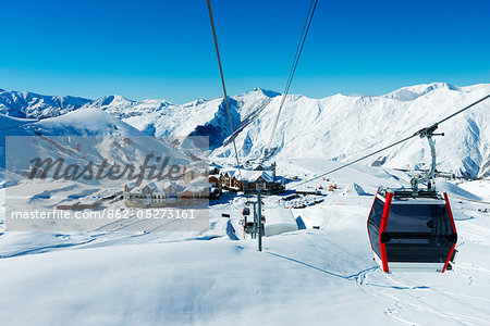 Eurasia, Caucasus region, Georgia, Gudauri ski resort