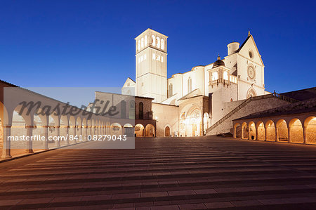 Basilica of San Francesco, UNESCO World Heritage Site, Assisi, Perugia District, Umbria, Italy, Europe