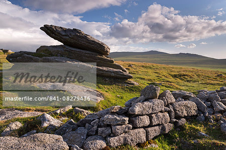 Logan Rock on Belstone Tor, Dartmoor National Park, Devon, England, United Kingdom, Europe