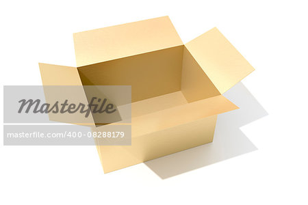 An image of a open carton box