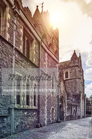 medieval irish castle in Dublin, Ireland