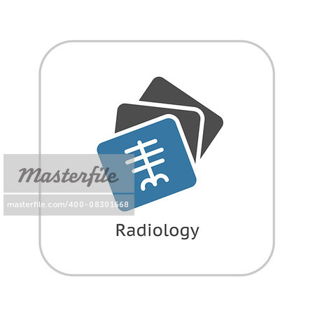Radiology and Medical Services Icon. Flat Design. Isolated.