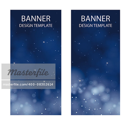 vector set of christmas banners