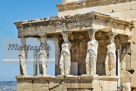 The Erechtheion is an ancient Greek temple on the north side of the Acropolis of Athens in Greece which was dedicated to both Athena and Poseidon.