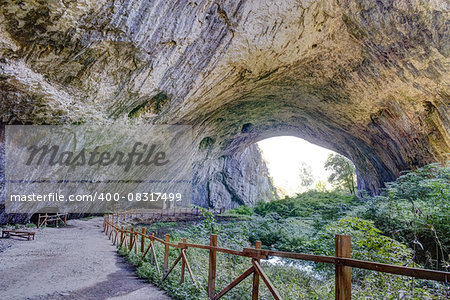 Devetashka cave interior near city of Lovech, Bulgaria