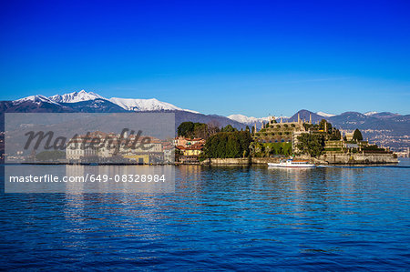 An island on Lake Maggiore, Italy