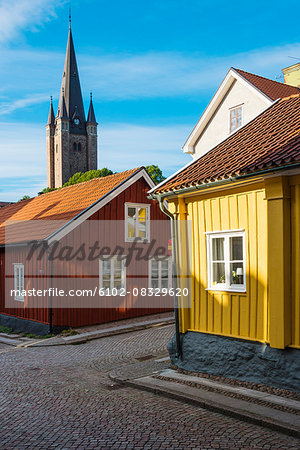 Yellow wooden house