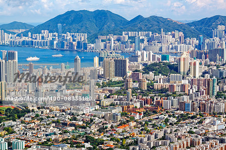 Hong Kong, China skyline panorama