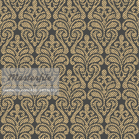 Vector damask seamless pattern background. Elegant luxury texture for wallpapers, backgrounds and page fill.