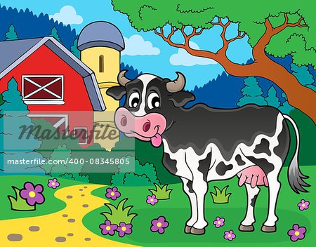 Cow theme image 3 - eps10 vector illustration.