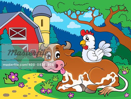 Cow theme image 4 - eps10 vector illustration.