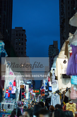 Temple Street, Kowloon, Hong Kong, China, Asia