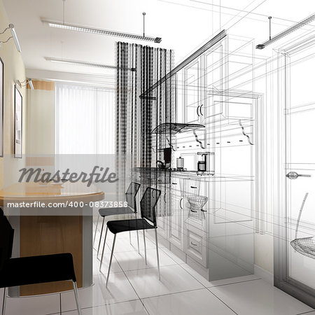 dining area in a modern office, 3d rendering, 3 d  rendering