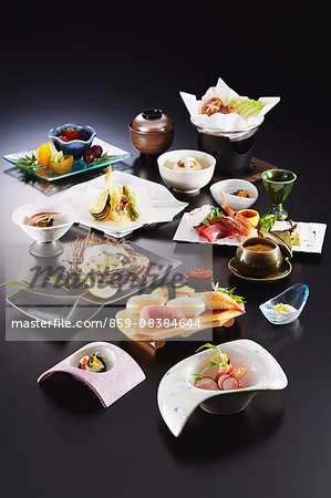 Assorted Japanese dishes