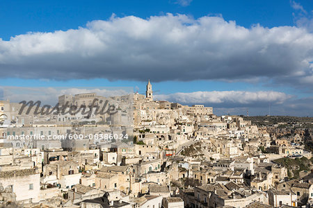 Overview of Sassi di Matera, one of the three oldest cities in the world, Basilicata, Italy Overview of Sassi di Matera, one of the three oldest cities in the world, Basilicata, Italy