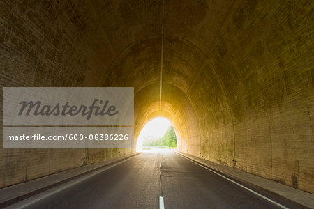 Road through Tunnel, Rhein-Hunsruck-Kreis, Rhineland-Palatinate, Germany