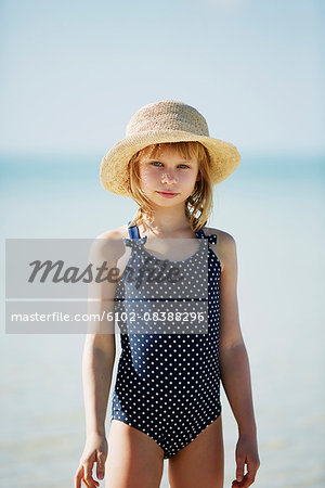 Girl in swimsuit