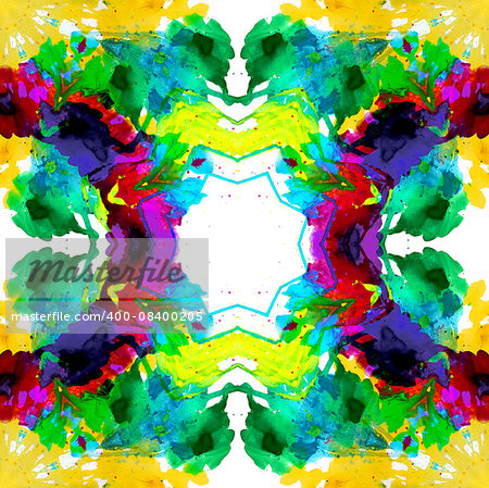 Abstract seamless pattern. Raster background. Neon colors.