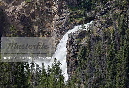 Yellowstone Falls in Yellowstone National Park, Wyoming.