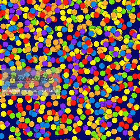 Seamless Pattern of Colorful confetti. Celebration holiday vector background