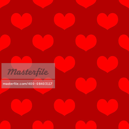 Romantic seamless pattern with hearts for Valentine Day