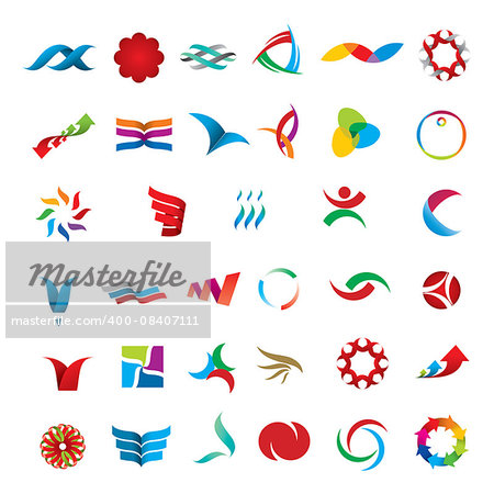 vector abstract logo icon design template elements