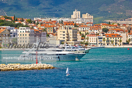 City of Split yachting waterfront, Dalmatia, Croatia