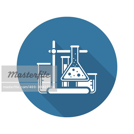 Laboratory Analysis and Medical Services Icon. Flat Design. Isolated. Laboratory Analysis and Medical Services Icon. Flat Design. Isolated.