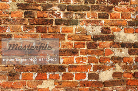 Texture of old brick wall. Can be used for wallpaper, web page background, surface textures