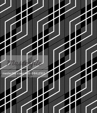 Seamless diamonds pattern. Geometric lines texture. Vector art.