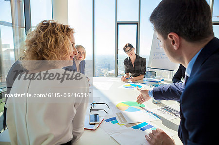 Team of architects in business meeting