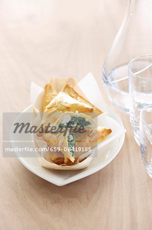 Spanakopita (pastry parcels filled with spinach, Greece) Spanakopita (pastry parcels filled with spinach, Greece)