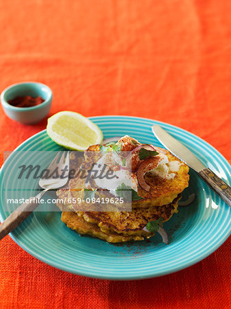 Cachapas (corn pancakes, Venezuelan)