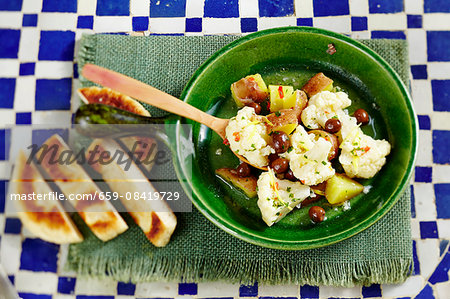 Chalda Brouklou (cauliflower salad, Morocco)