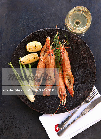 Langoustines with fennel and potatoes Langoustines with fennel and potatoes