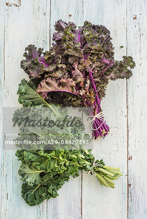 Green and purple Kale 1