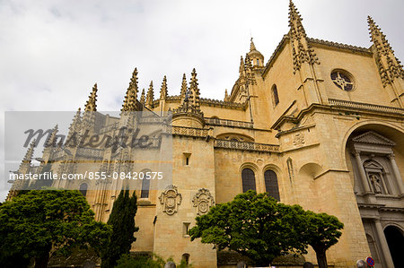 Cathedral of Segovia, Segovia, Castile-Leon, Spain, Europe