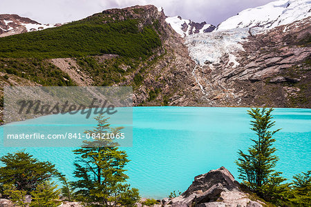 Huemul Lake (Lago Huemul) and Huemul Glacier (Glaciar Huemul), El Chalten, Patagonia, Argentina, South America Huemul Lake (Lago Huemul) and Huemul Glacier (Glaciar Huemul), El Chalten, Patagonia, Argentina, South America