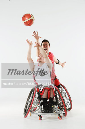 Wheelchair basketball players