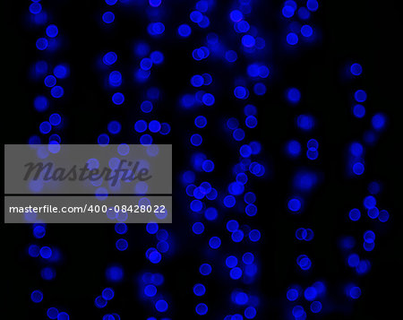 Blue color bokeh abstract light background