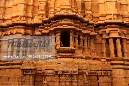 Details view inside Jaisalmer fort castle, Rajasthan,India.