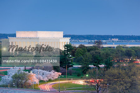 Washington, D.C. at Lincoln Memorial.