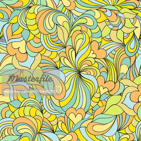 Vector illustration of colorful  abstract seamless pattern.