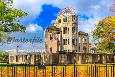 Hiroshima, Japan at the Atomic Bomb Dome.