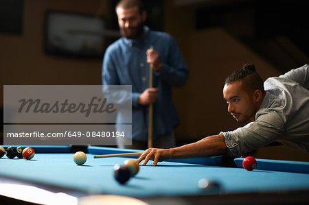 Man playing pool