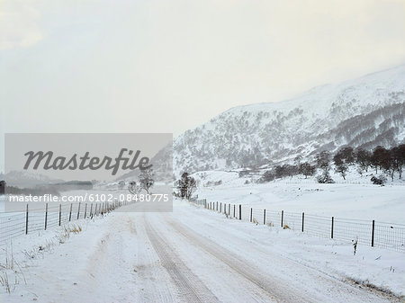 Country road in mountains