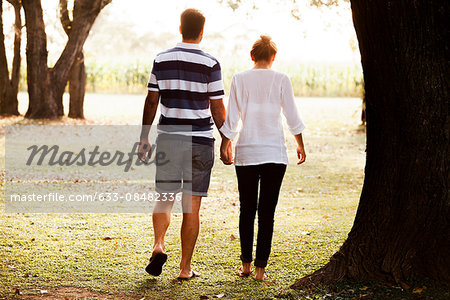 Couple enjoying outdoors together