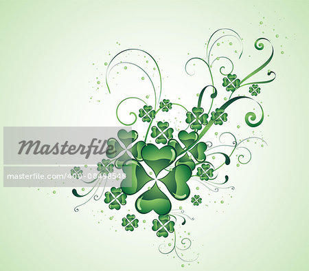 St. Patricks Day greeting. Vector illustration