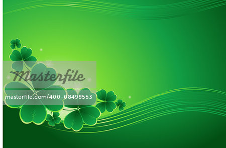 St. Patricks Day greeting. Vector illustration